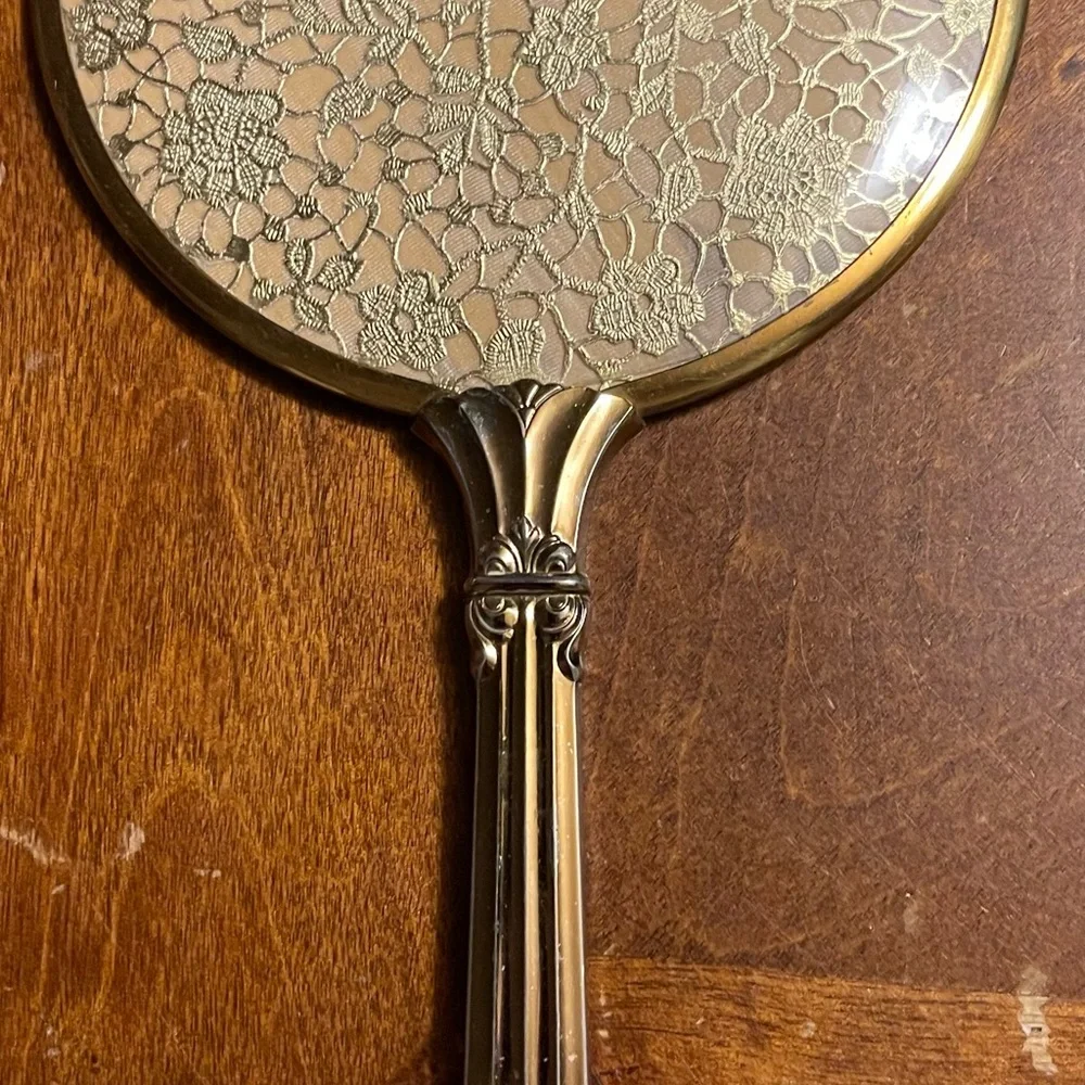 Vintage hand held mirror